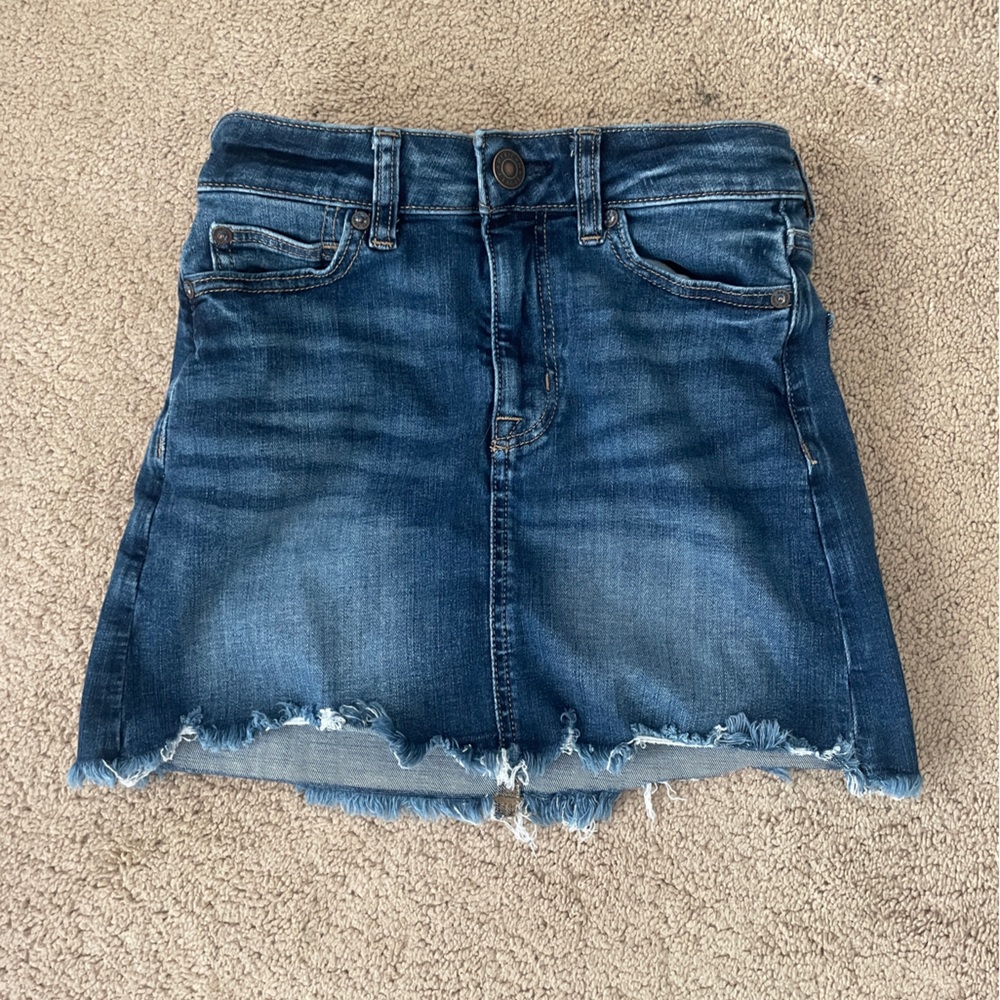 american eagle jean skirt